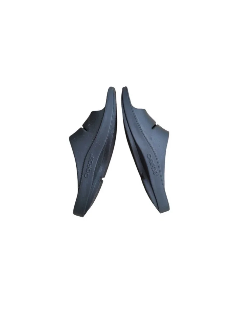OOFOS OOahhh Original Recovery Foam Slip Summer Athletic Walk Slide Black Men 10